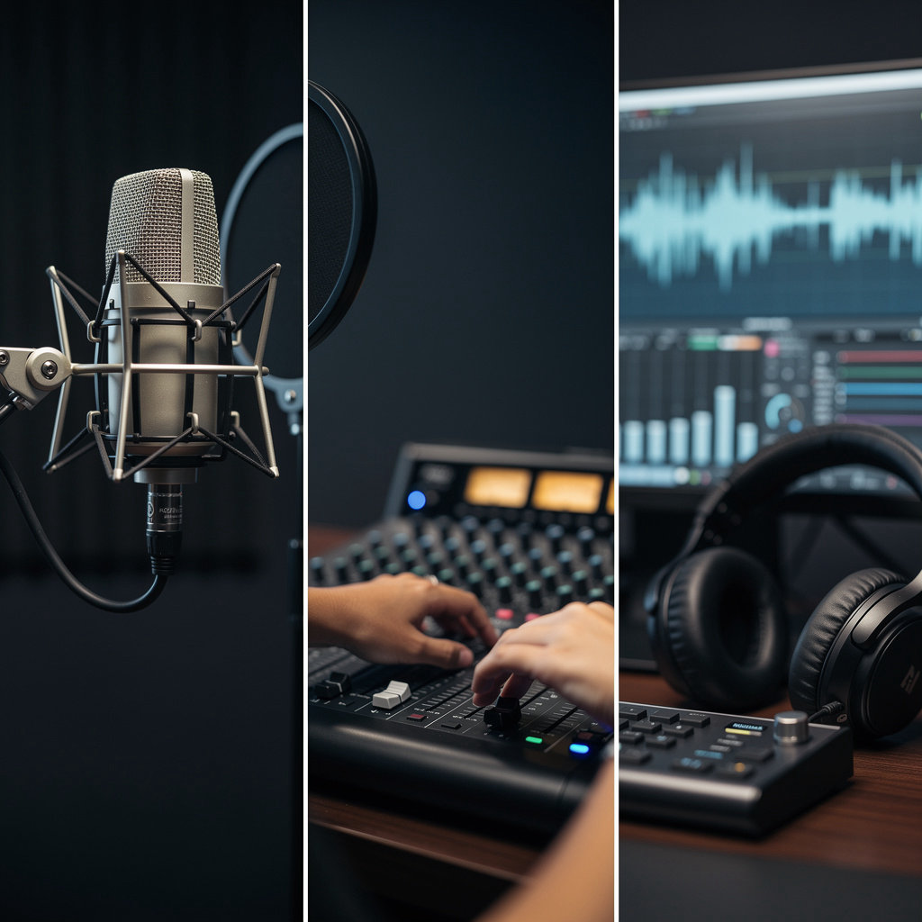 Rhythemic Recording professional music studio services including recording, mixing, and mastering equipment